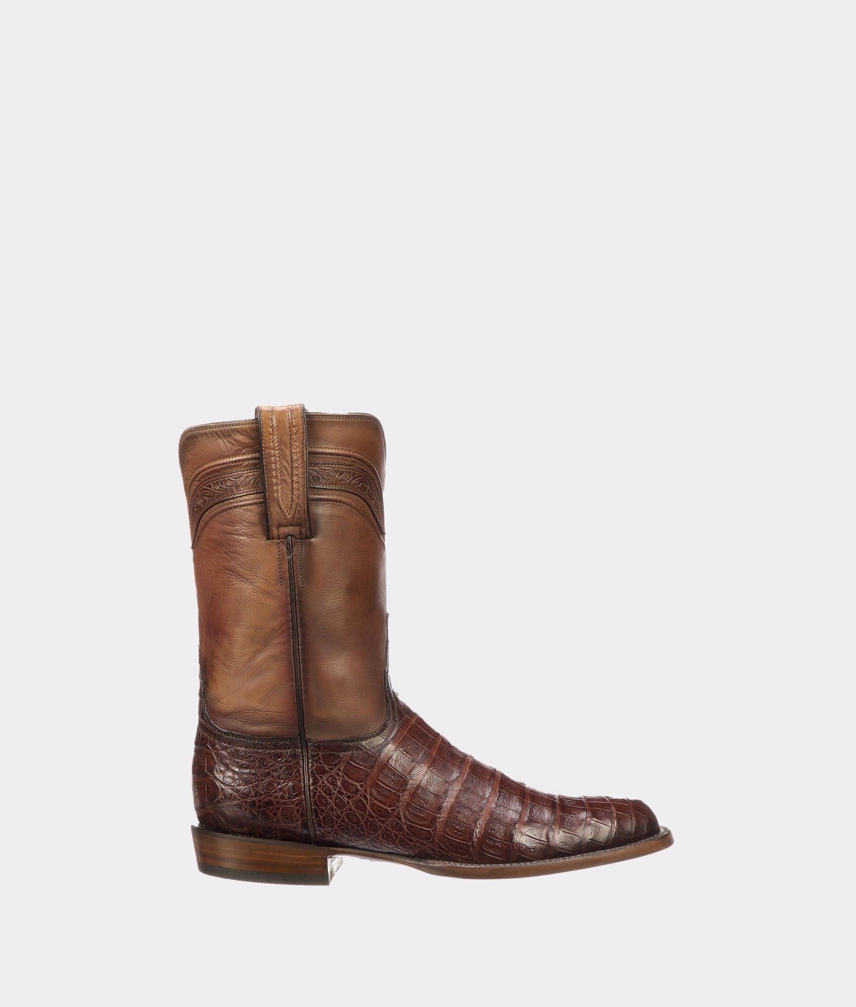 Lucchese Men's Crocodile Roper Boots