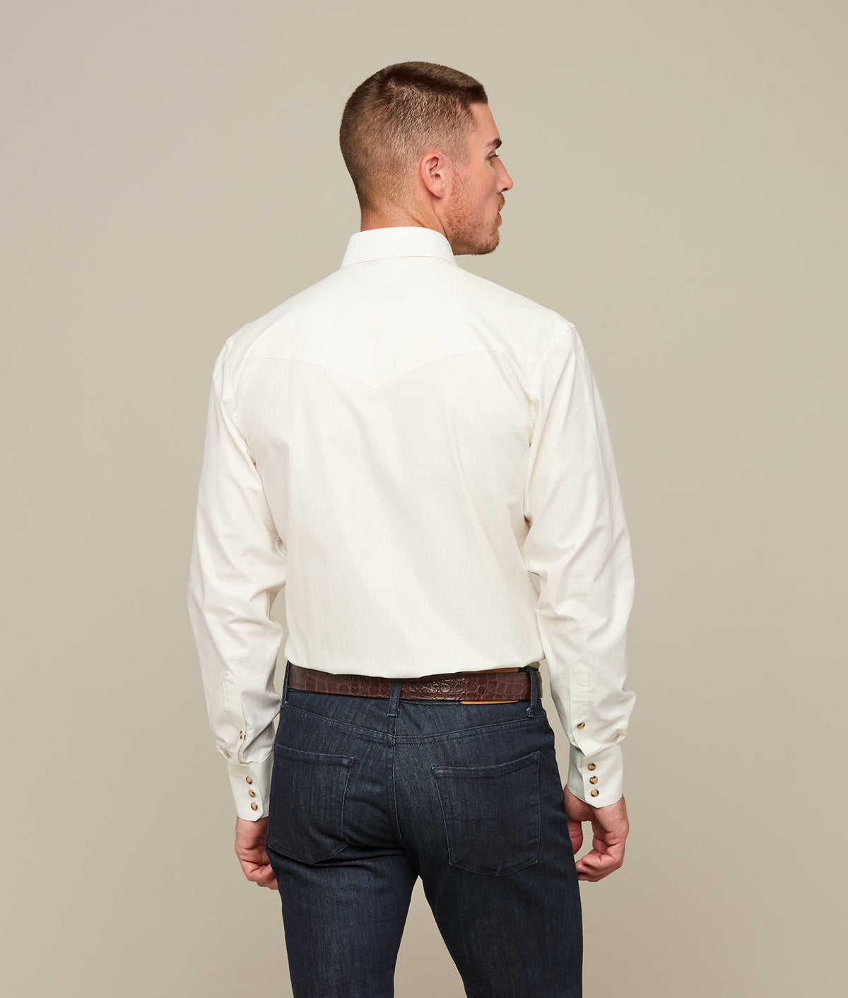 El Paso Cowboy Fit :: Ecru 4