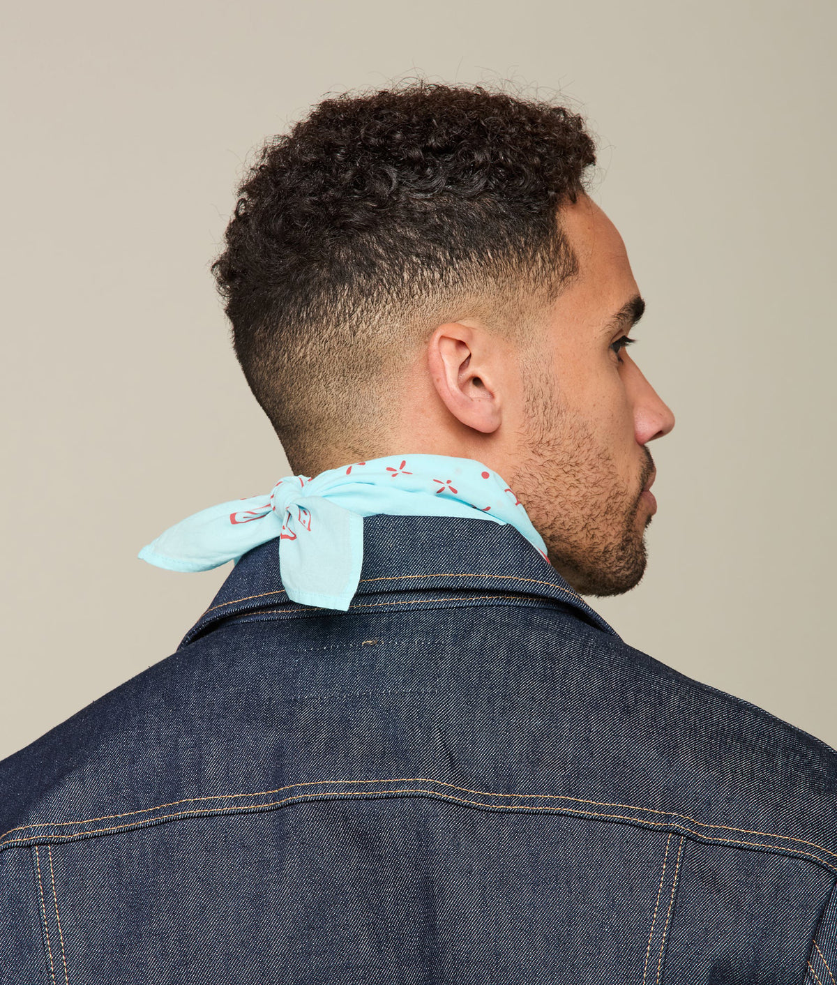 Western Bandana :: Sky Blue 3