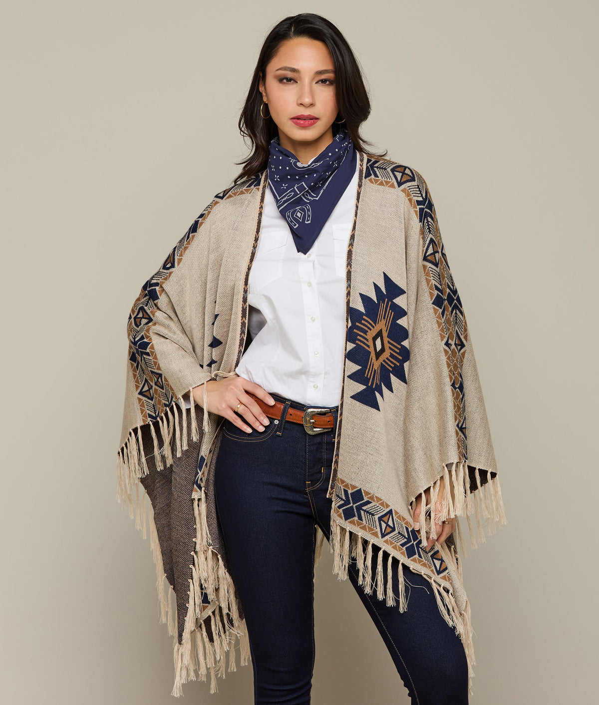 Western Bandana :: Navy 2