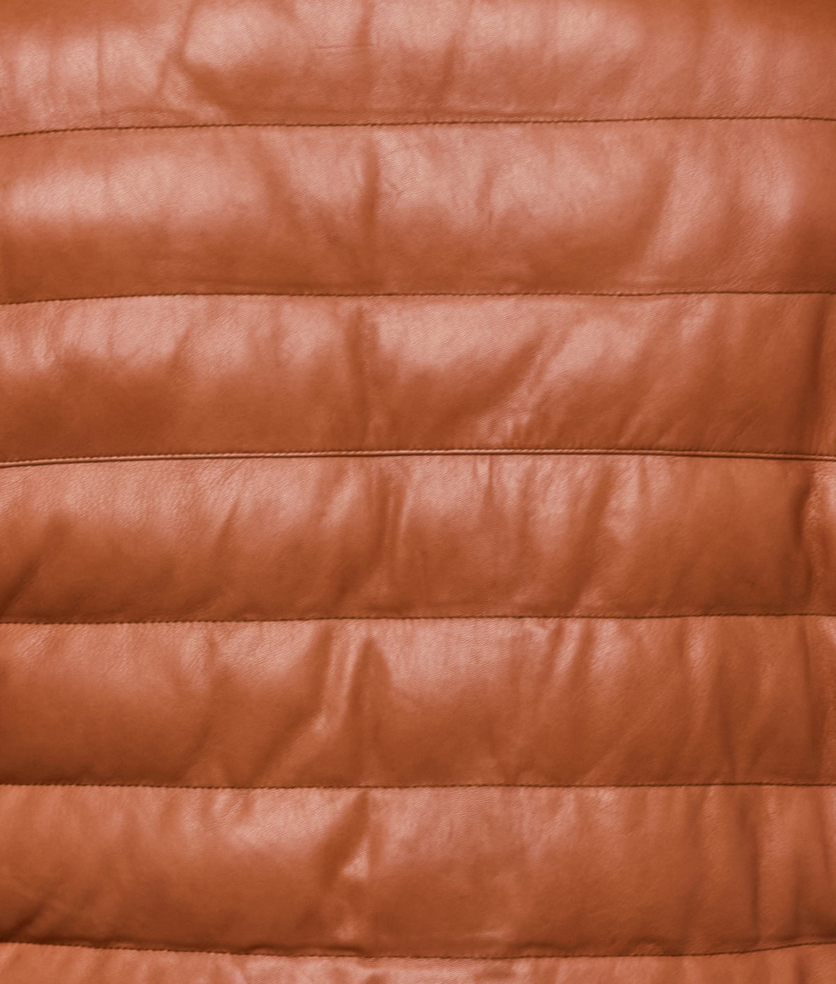 Men's Leather Puffer Jacket :: Cognac 8