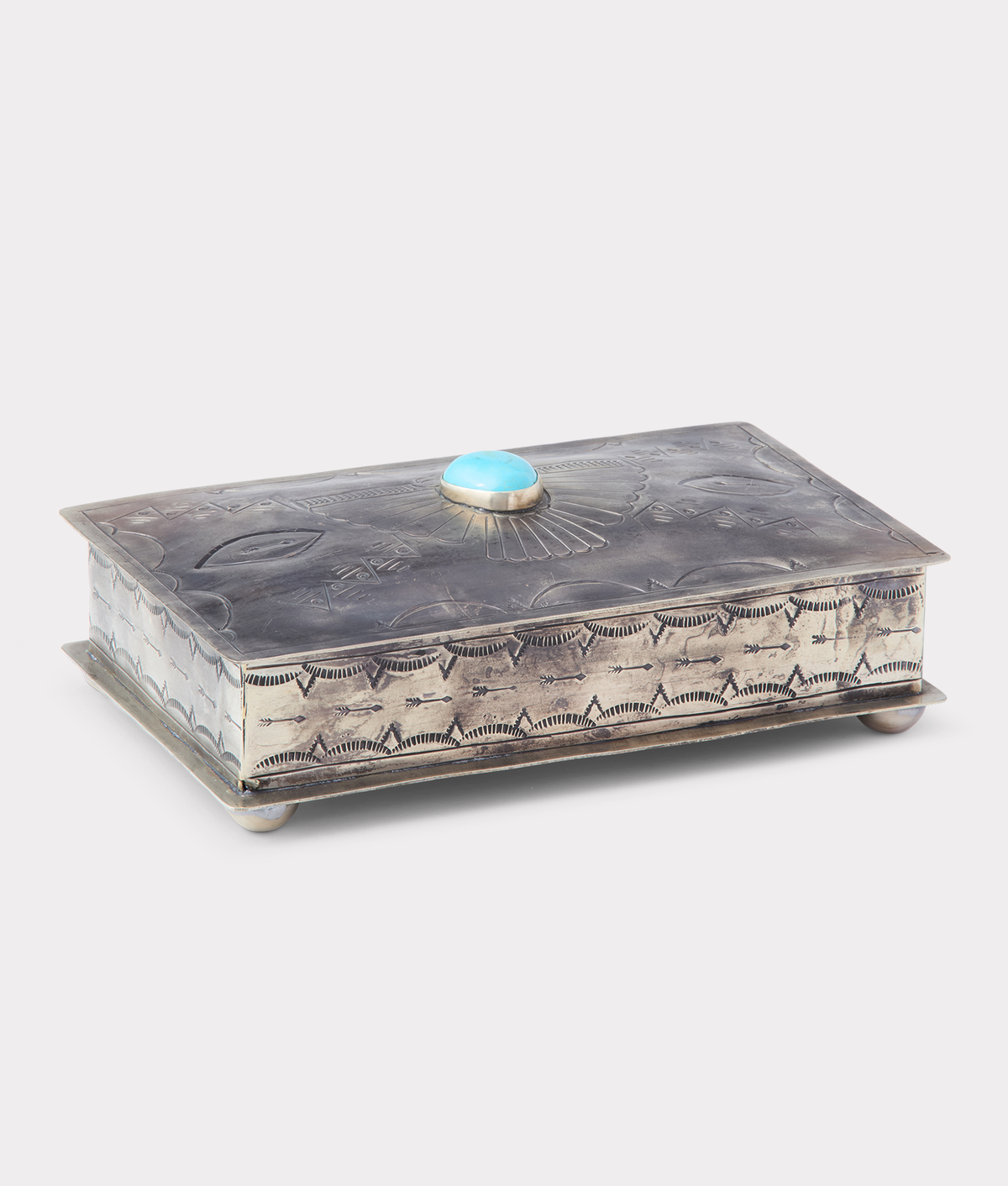 Southwestern Thunderbird Box :: Silver 3