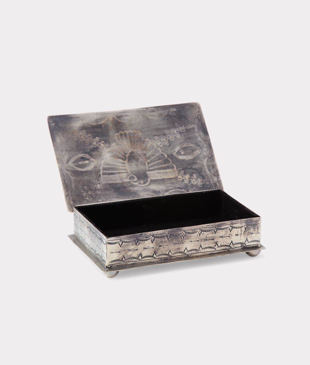 Southwestern Thunderbird Box :: Silver 4