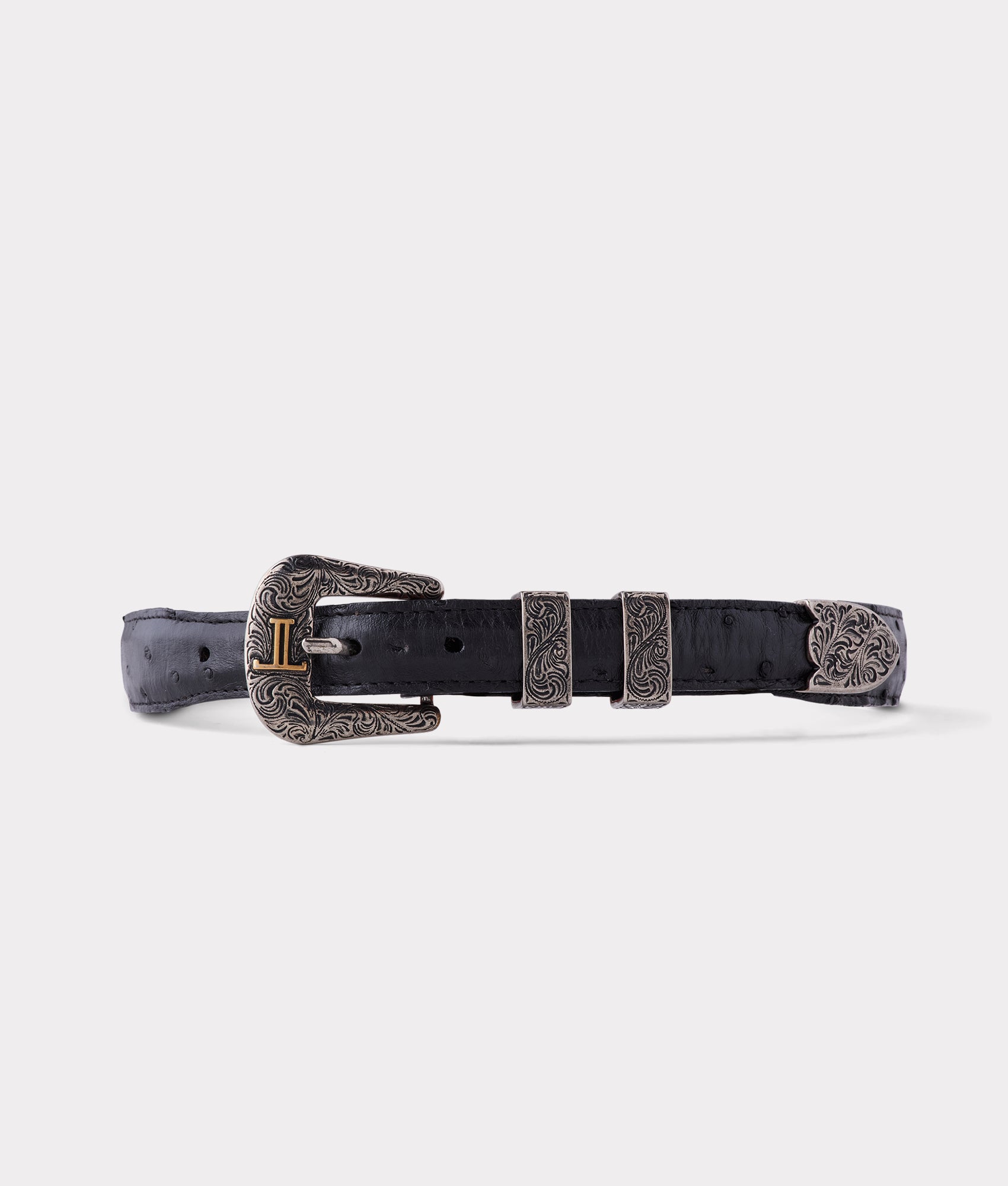 ostrich dress belt Blue Ostrich Dress Belt - Stylish Blue Ostrich Dress Belt