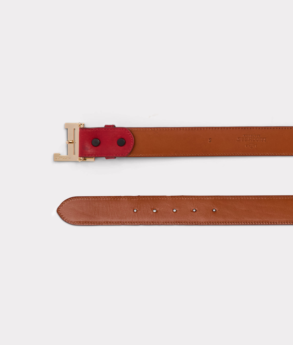 Women's Mirrored L Belt :: Red 8