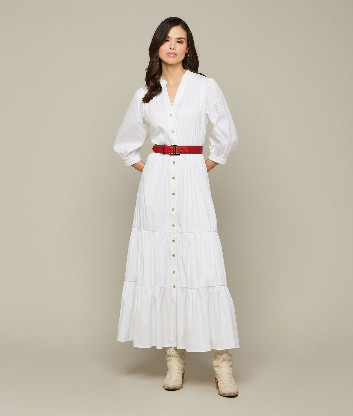 Women's Mirrored L Belt :: Red 2