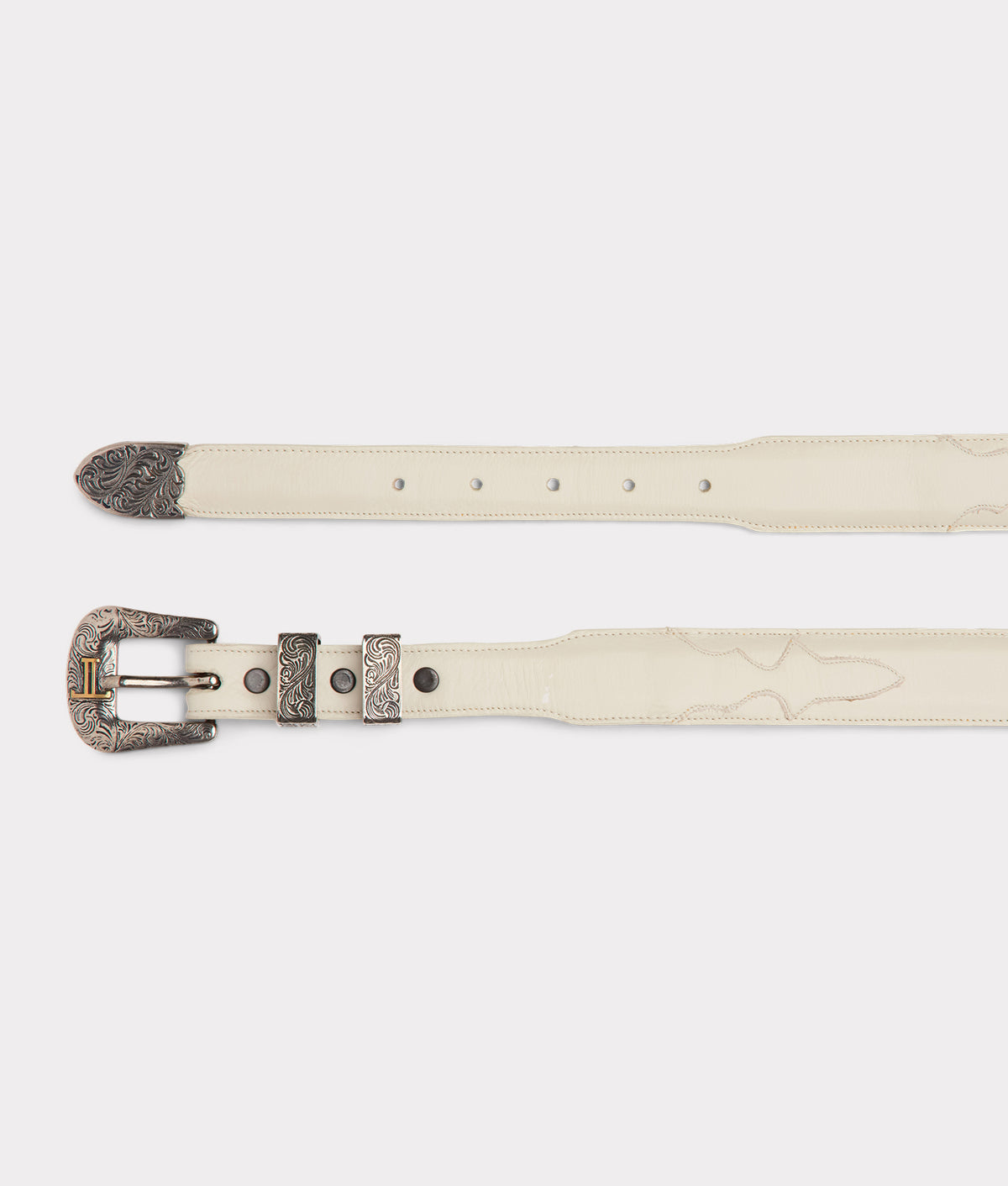 Women's Tapered Belt :: Glitz Cream 3