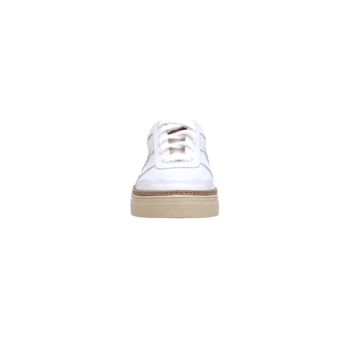 
    Double L Lace Up Sneakers :: White