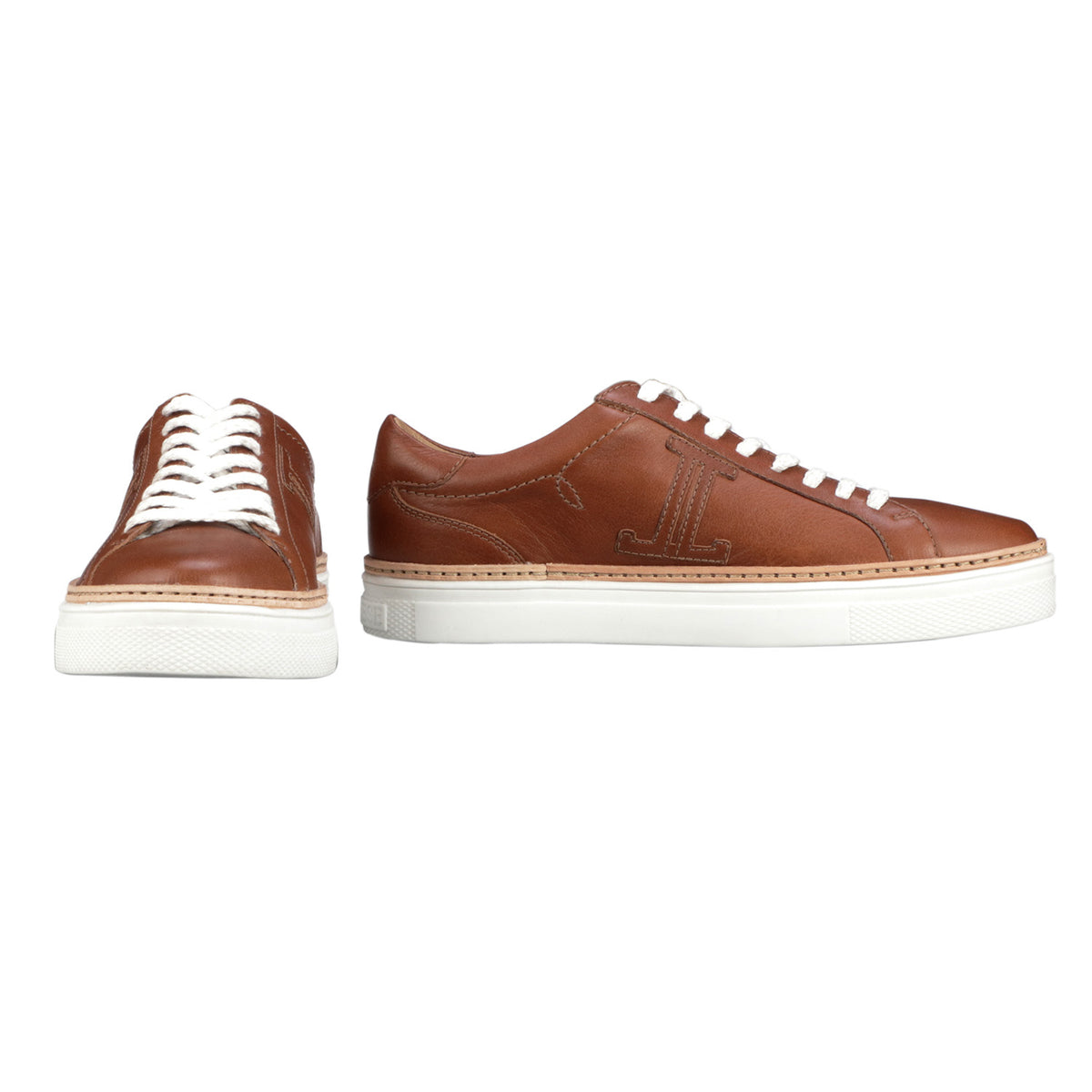 Double L lace Up Sneaker :: Whiskey
