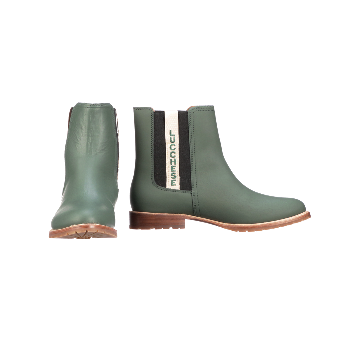 
    All-Weather Ladies Garden Boot :: Military Green + Black