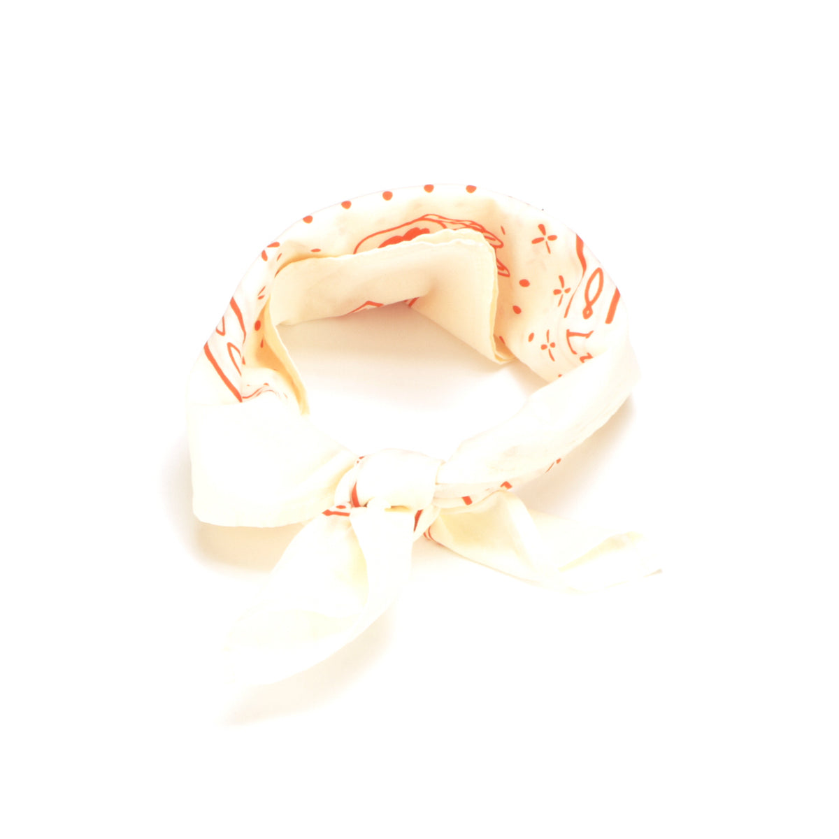 Western Bandana :: Natural & Orange 3