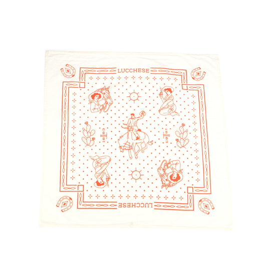 Western Bandana :: Natural & Orange