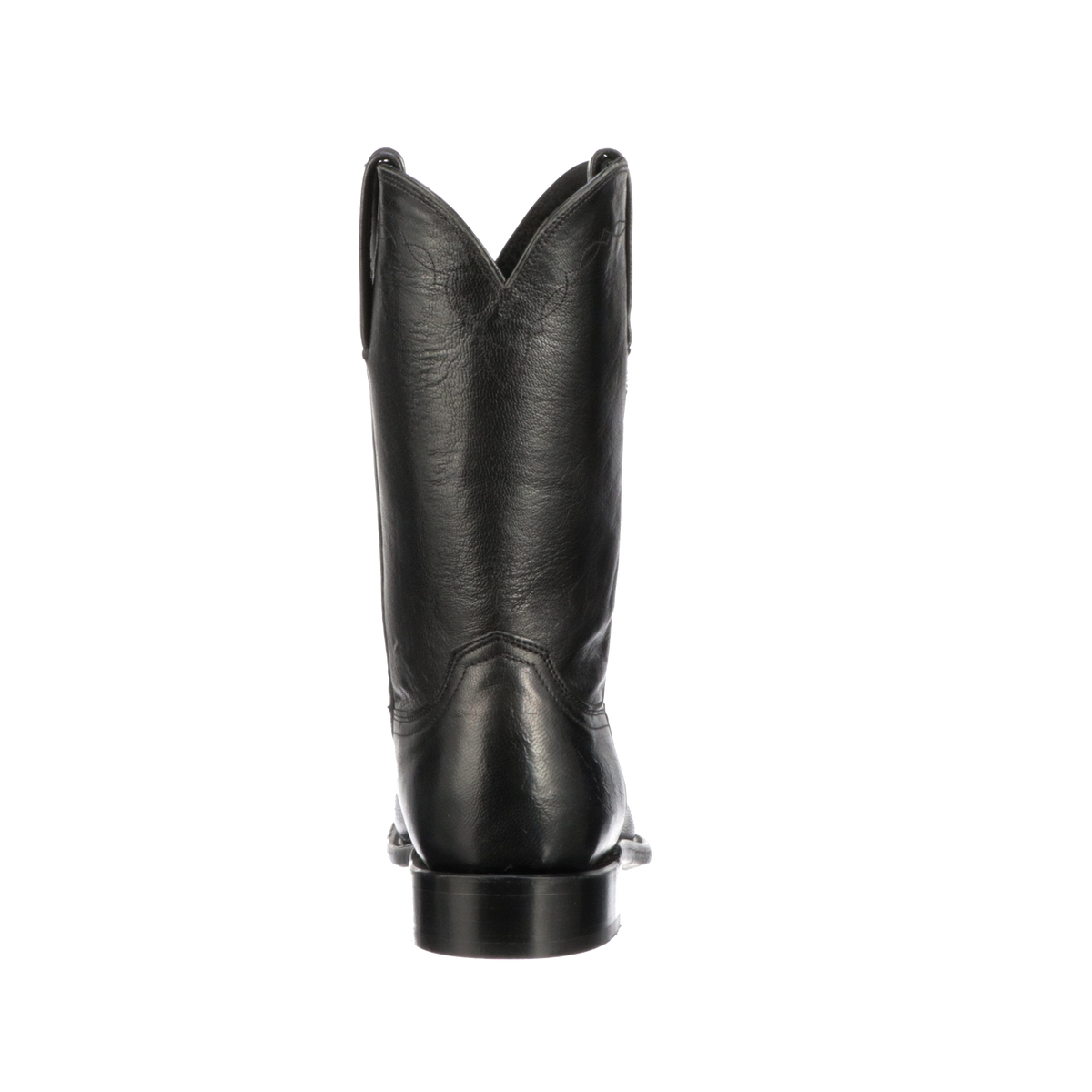 D-Shadow Heeled Boot Black Leather-Effect Stretch Material with