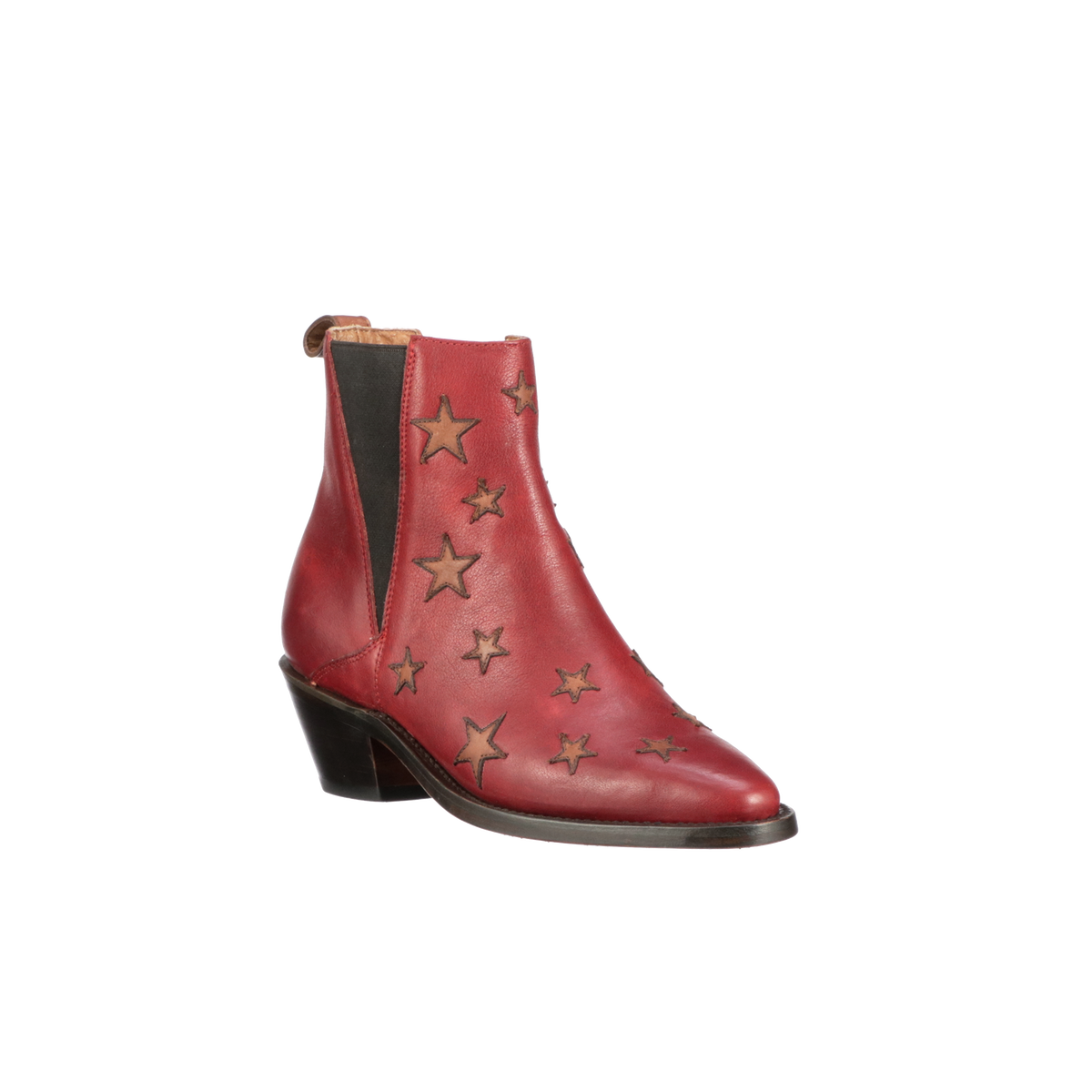 Estrella Chelsea :: Red + Tan 7