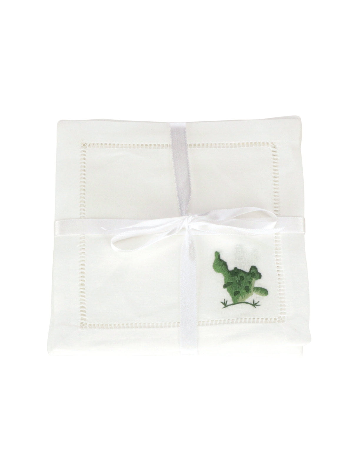 Cactus Cocktail Napkins :: White 3