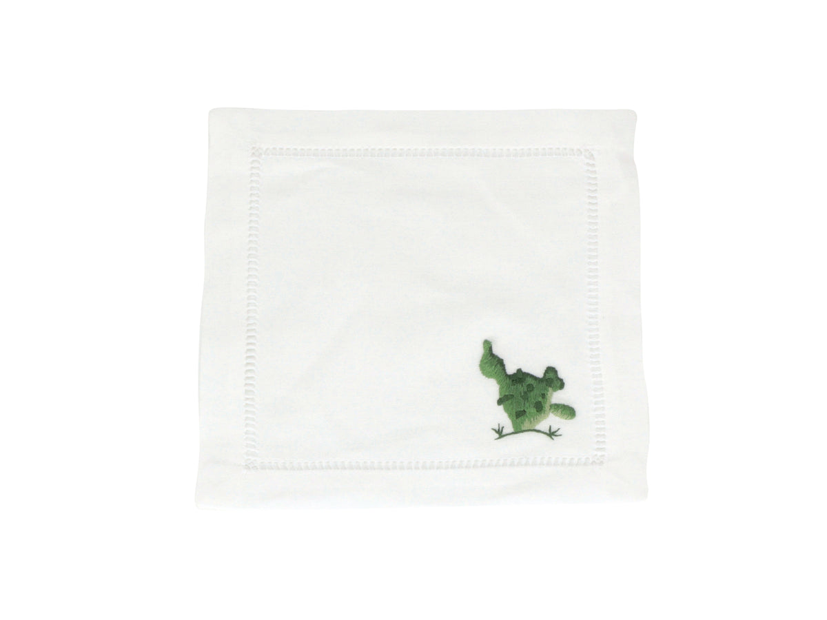 Cactus Cocktail Napkins :: White 5