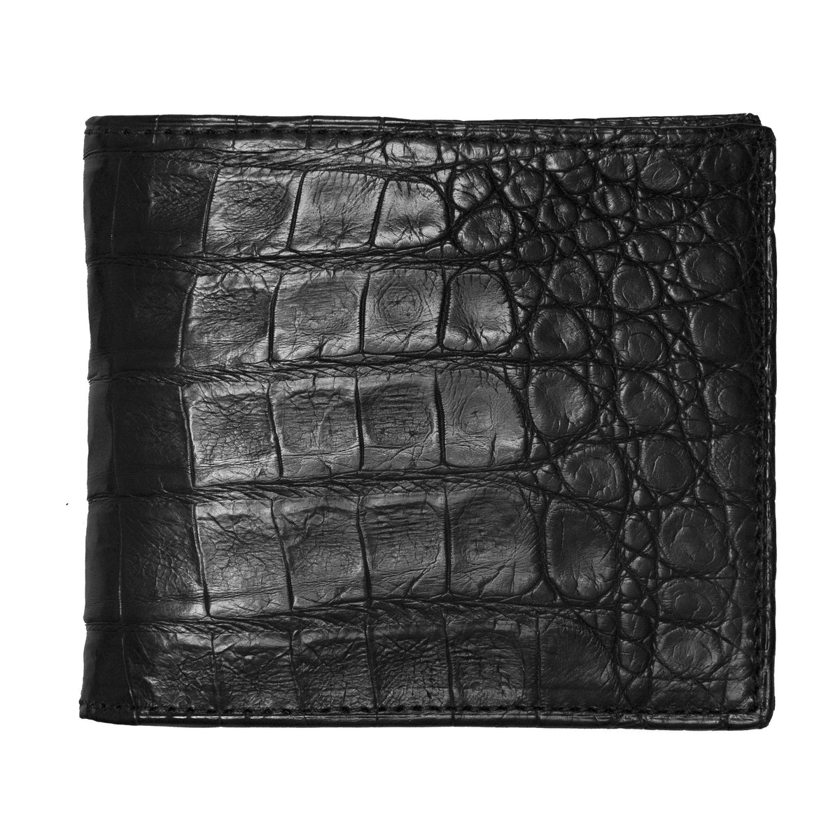 
    Hipster Wallet – Crocodile :: Black